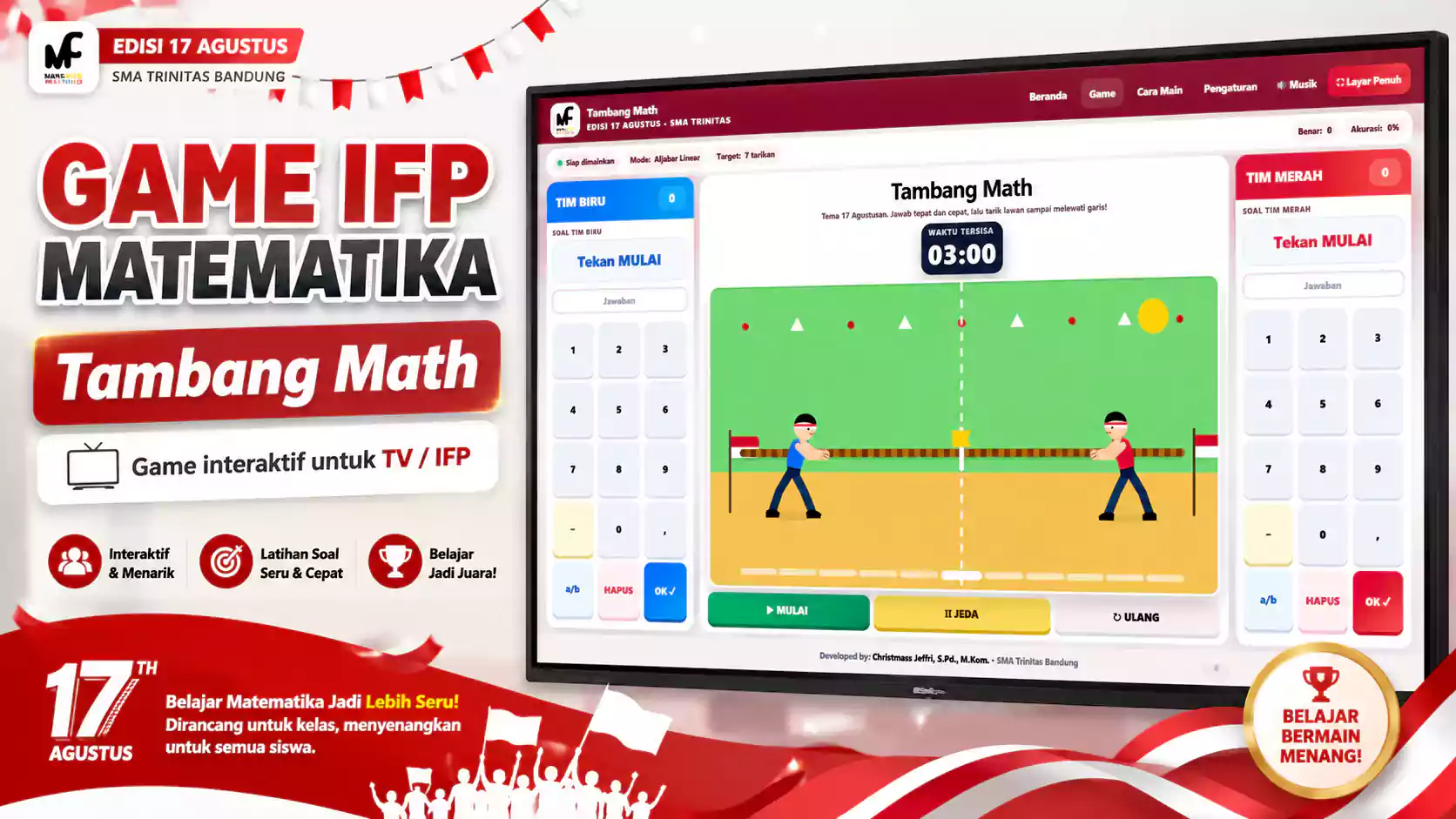 game tarik tambang matematika
